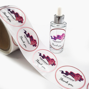 Rollo de etiquetas adhesivas con logotipo personalizado resistente al agua, etiquetas de embalaje de vinilo para botellas de cosméticos, etiquetas impresas con calidad superior - Product Image 2