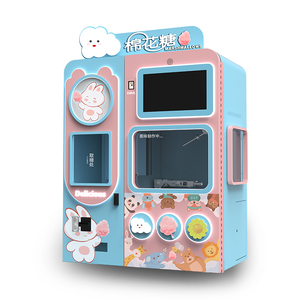 Cotton Candy <strong>Automatic</strong> Vending <strong>Machine</strong> Coin QR Code <strong>Token</strong> Credit Card Payments for Shopping Malls - Product Image 1