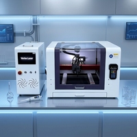 Mini Máquina de Corte Láser de Fibra CNC Digital Automática Portátil de Escritorio VTX-4040 de 800W para Chapa Metálica, Vidrio y Cristal