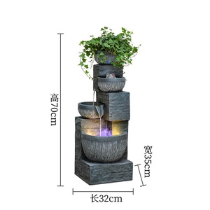 <span class=keywords><strong>Fontaine</strong></span> de <span class=keywords><strong>jardin</strong></span> en résine pour intérieur et extérieur, élégante décoration murale aquatique pour la maison et le <span class=keywords><strong>jardin</strong></span> - Product Image 2