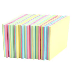 Adhesive Memo Pads Sticky Notes Custom Assorted Bright Colors Recyclable Multicolor Self Sticky Pads