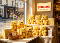 Peluche OEM de haute qualité en tissu doux pour enfants, idéale comme cadeau promotionnel d'entreprise