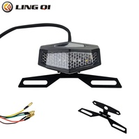 LING QI Support de plaque d'immatriculation pliable réglable pour moto Support de feu arrière pour SURRON Light Bee X