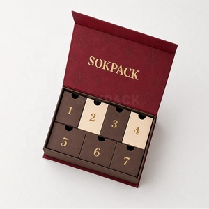 Calendario de Adviento Cosmético Magnético Ecológico Personalizado de 7 Días, Caja de Regalo de Lujo con Cuenta Regresiva, Caja de Embalaje de Cartón Rígido para las Fiestas - Product Image 4