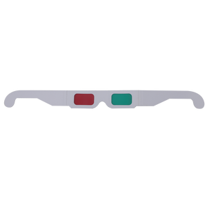 Gafas de papel plegables 3d para niños, lentes de impresión completa personalizadas para conciertos, <span class=keywords><strong>cine</strong></span> de película, color <span class=keywords><strong>rojo</strong></span> y azul, para regalo, promoción - Product Image 2