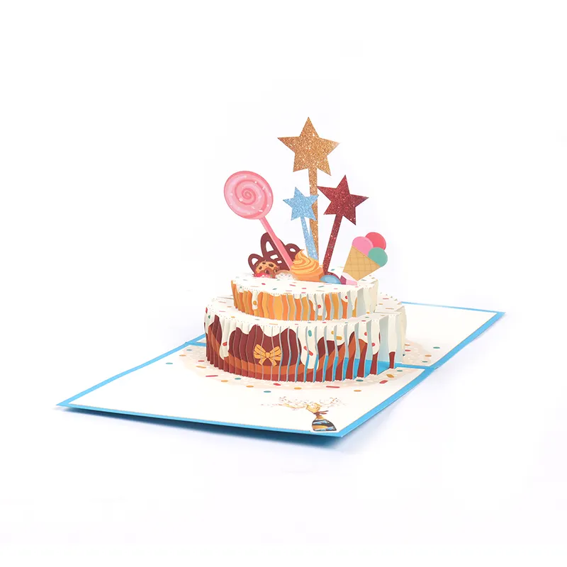 3d Pop Up Feiertags gruß Geschenk karten Geburtstags einladung karten