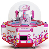 Machine de jeu de griffe en métal à pièces Mini lampe à LED jouet cadeau Push Candy Play Equipment Token Model