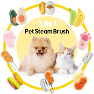 Cepillo Eléctrico 3 en 1 para Mascotas con Vapor, para Perros y Gatos, con Etiquetas Personalizadas, Color Verde Aguacate - Product Image 2