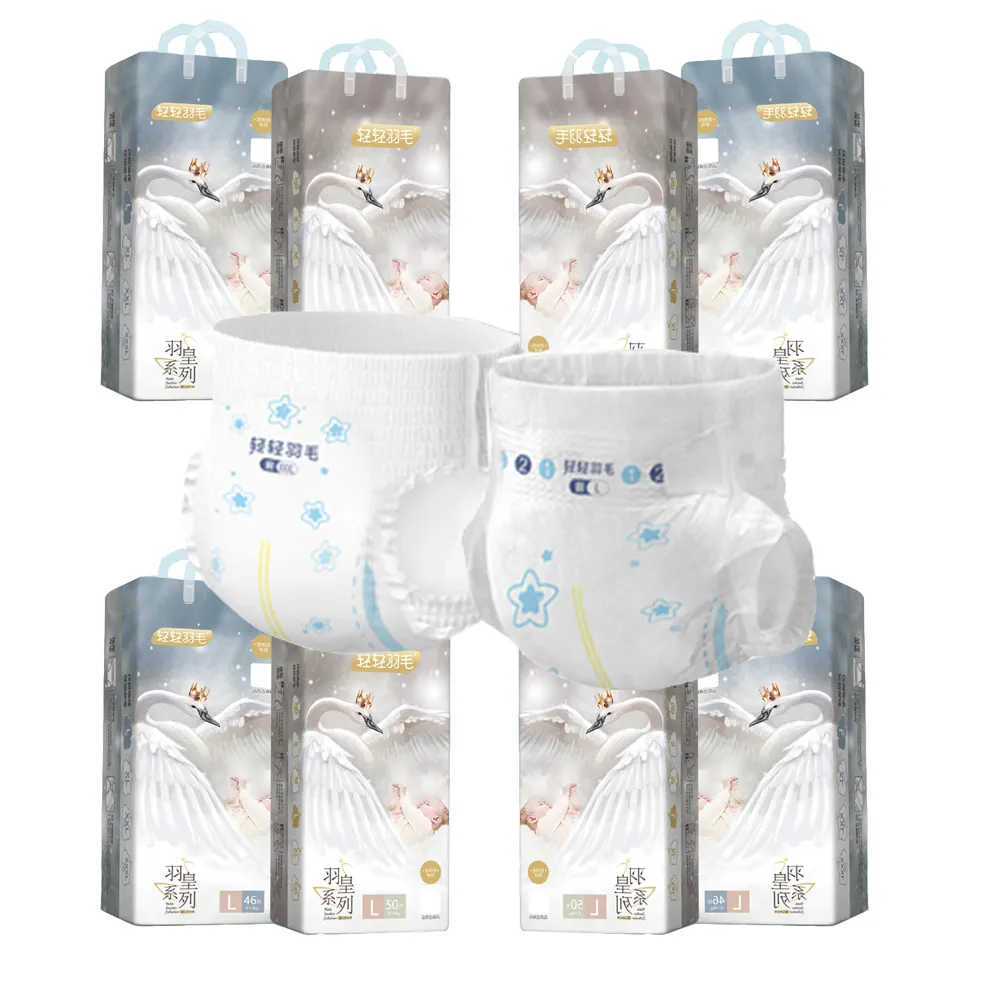 Hot sell cotton soft baby diapers super absorption baby nappies high quality hypoallergenic baby night diapers at good prices