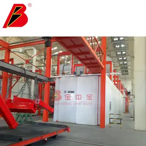 BZB Máquinas De Construção Spray Booth Indústria Pintura Sistema De Revestimento De Sala Fabricante De Linha De Pintura