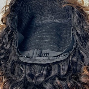 Perruques Bob 12 pouces à franges ondulées, 200% de densité, sans dentelle, 100% cheveux humains, cheveux brésiliens Remy, bouclées - Product Image 6