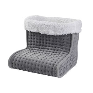 Chaussons chauffants électriques pour chambre à coucher d'hiver <span class=keywords><strong>avec</strong></span> protection contre la surchauffe et thermostat réglable, lavables, portables, en tissu doux - Product Image 2