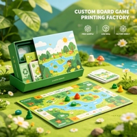 Jeu de société personnalisé à succès, cartes imprimées OEM, plateau de jeu pliable, pièces de jeu, jetons personnalisés, dés, miniatures en plastique, vente en gros