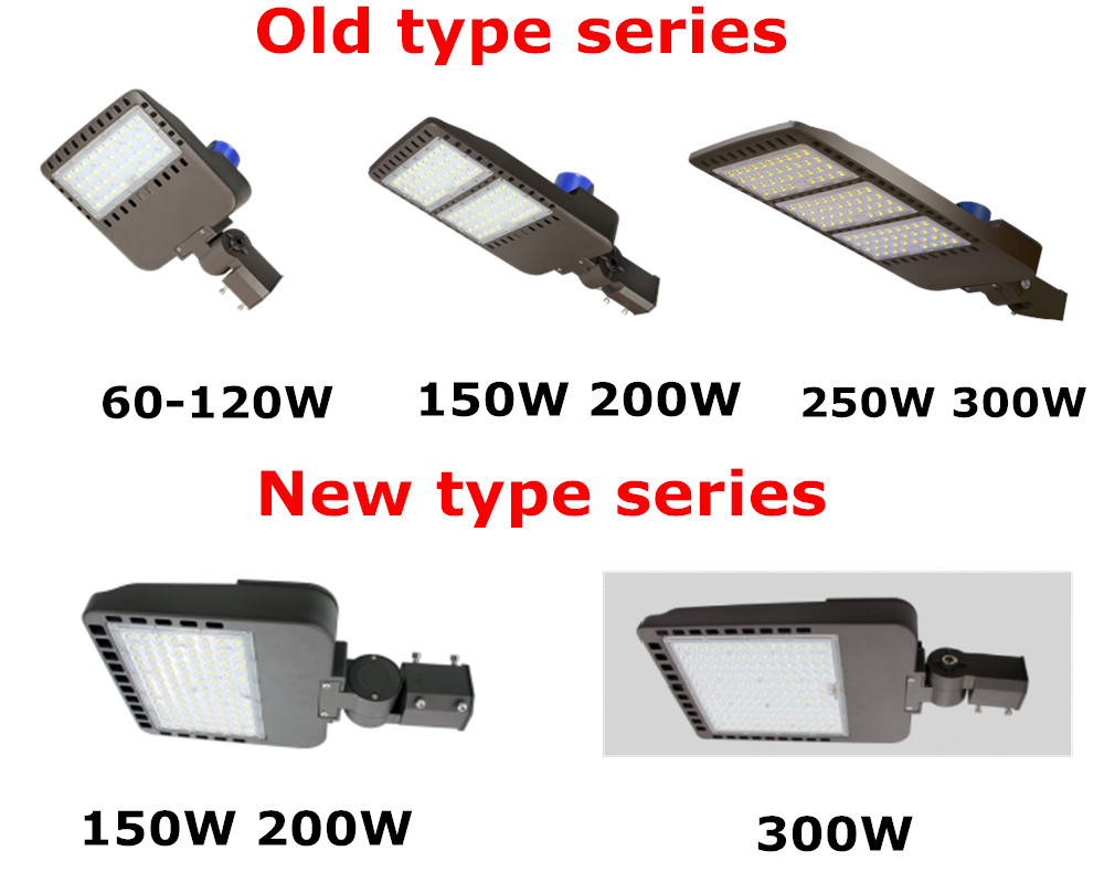 5years warranty DLC ETL cETL 100W 150W 200W 300W 130lm/w Outdoor LED shoebox Area Street Lights