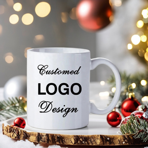 Tazza da caffè in ceramica personalizzata tazza da tè nuova <span class=keywords><strong>Bone</strong></span> <span class=keywords><strong>China</strong></span> con gres Taza per le occasioni di natale omaggi aziendali con Logo - Product Image 1