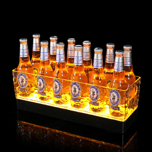 Cubo de hielo rectangular de plástico iluminado con LED y diseño de frutas para fiestas y bebidas - Product Image 2