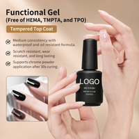 Hema Free Super Shiny Top&base Coat Gel UV LED Tempered Diamond Topcoat 1KG Custom High Shine Non Wipe TPO Free Nail Top Cat Gel