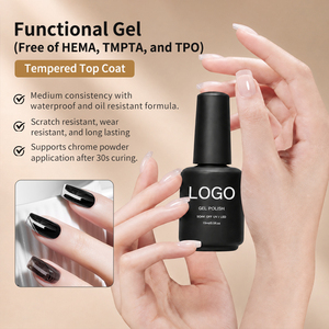 Hema Free Super Shiny Top&Base Coat Gel UV LED, Capa Superior <span class=keywords><strong>de</strong></span> Diamante Templado 1KG, Gel <span class=keywords><strong>de</strong></span> <span class=keywords><strong>Uñas</strong></span> Personalizado <span class=keywords><strong>de</strong></span> Alto <span class=keywords><strong>Brillo</strong></span> Sin Capa Superior, Sin TPO - Product Image 1