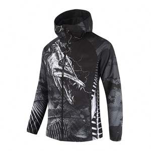 Vêtements de pêche en mer imperméables sublimés personnalisés portent des vestes de pêche en polyester de protection UV d'impression pour hommes d'Australie - Product Image 3