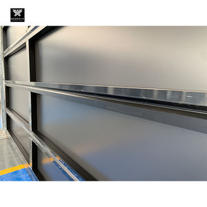 Portes de garage plates en aluminium avec ouvre-porte électrique pour villa Portes sectionnelles coulissantes automatiques Porte d'abri de voiture - Product Image 5