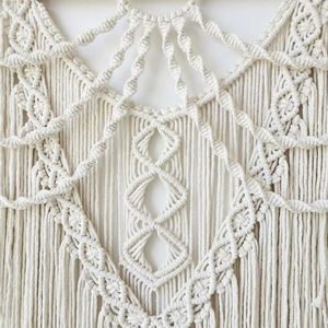 Panier tissé décoration murale vert Decoracion Pared Madera <span class=keywords><strong>bambou</strong></span> tissage Sac macramé Art décoration 2022 Photo suspendus articles de plage - Product Image 4