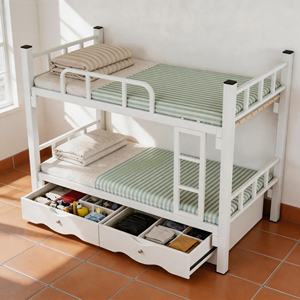 Cama Metálica de Dos Niveles para Escuela y Dormitorio - Product Image 1