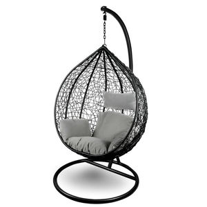 Hanging Garden Chairs Outdoor Indoor Swing Chair <strong>With</strong> Stand <strong>Base</strong> Bedroom Double Egg Leg Rest Contemporary Furniture <strong>Hammock</strong> - Product Image 2