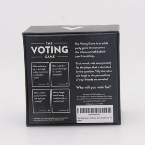 2025卸売OEMメーカーカスタム印刷投票ゲームカードゲーム大人のためのファミリーボードゲーム - Product Image 2