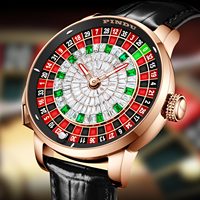 Montre mécanique automatique de luxe PINDU Design NH35A unisexe, cadran à aiguilles, verre minéral, acier inoxydable, bracelet en cuir 22 mm
