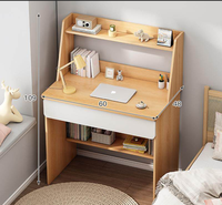 Bureau d'ordinateur mural moderne et simple en PVC et MDF pour étudiant, idéal pour l'écriture dans la chambre ou le salon