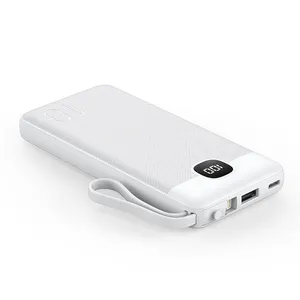 Hochleistungs-Power bank Tragbares Ladegerät 10000mAh Power Bank Ultra Slim Externer Telefon akku