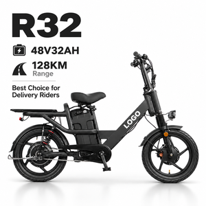 จักรยานไฟฟ้าส่งของ R32 48V32AH กำลังไฟ 750W จักรยานไฟฟ้าวิบากแบบกำหนดเองสำหรับผู้ขับขี่ส่งของ - Product Image 1