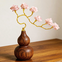 Décoration personnalisée simple en métal doré en forme de branche pour bouteille de gourde, idéale pour le salon, l'entrée, la chambre, le meuble à vin, la décoration intérieure