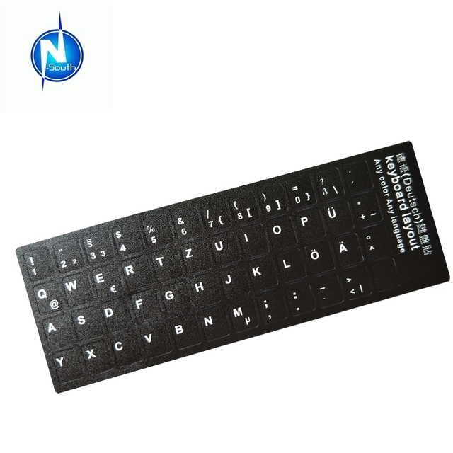 German Language Keyboard Sticker Waterproof for Laptop