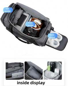 Bolsa de Deporte Impermeable para Viajes, Gimnasio y Deportes, con Compartimento para Zapatos, Personalizable con Logotipo, 30 Piezas - Product Image 2