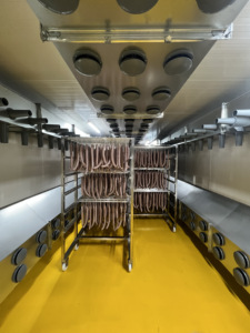 สายการผลิตเนื้ออบแห้งอัตโนมัติแบบดั้งเดิมพัดลมเสียงรบกวนต่ำควบคุมสภาพอากาศได้อย่างแม่นยำสำหรับ <span class=keywords><strong>Bresaola</strong></span> Salami - Product Image 5