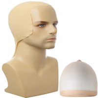 Gorro de Látex para Disfraz de Calvo de Halloween, Peluca de Cabeza Calva, Gorro de Calvo para Cosplay, Disfraz para Adultos