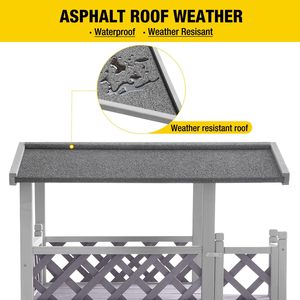 Rumah Hewan Peliharaan 2 Lantai Indoor/Outdoor Grosir Dengan Tangga Rumah Anjing Kayu Solid Rumah Kucing Indoor Mewah - Product Image 5