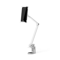 Support de tablette et de téléphone en métal réglable en hauteur et pivotant à 360 degrés, personnalisé, pour tablettes de 4 à 13 pouces, accessoire de bureau ergonomique, sécurité