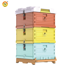 เครื่องมือการเลี้ยงผึ้ง Langstroth ใหม่ล่าสุดพลาสติกเทอร์โม Beehive อุปกรณ์การเลี้ยงผึ้งผึ้งไฮฟ์10เฟรม - Product Image 1