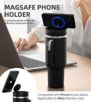 Support magnétique pour téléphone portable pour gobelet Quencher H2.0 FlowState 40OZ, support de téléphone Magsafe pour la salle de sport, le bureau, la maison, la voiture