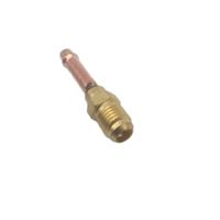 Adaptateur en laiton de réfrigération 1/4 tube de cuivre court soudé OD 6.35mm / 1/4 avec joint torique pointu