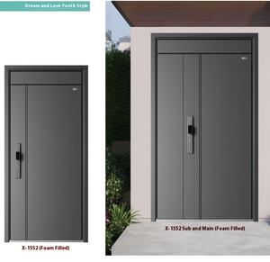 <span class=keywords><strong>Carmen</strong></span> Villa Porte de sécurité intérieure Double porte en aluminium moulé de haute qualité Coulissante latérale étanche Design moderne Classe finie - Product Image 5