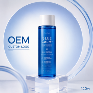 Tónico Facial con Péptidos de Cobre y Logotipo Personalizado OEM, 120 ml, Blue Calm+, Líquido Calmante y Suavizante para el Cuidado de la Piel Sensible - Product Image 4