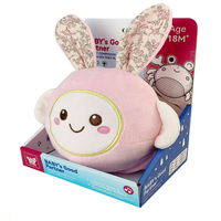 Jouet de voyage pour bébé, jouet musical et interactif pour le temps sur le ventre, crabe rebondissant en peluche, lapin rebondissant