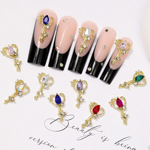 Charm per Unghie Ispirati a Sailor <span class=keywords><strong>Moon</strong></span>, Bacchetta Magica con Stelle e Lune, Accessori 3D per Nail Art con Strass - Product Image 2