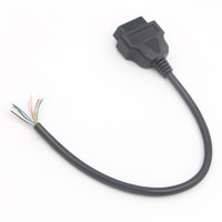 Venta Directa de Fábrica: Cable de Extensión OBD2 ELM327 con Conector Hembra de 16 Pines/Agujas, Cable Abierto