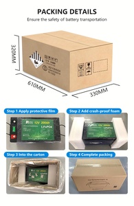 Lifepo4 12V 100Ah 200Ah 300Ah 400Ah 600Ah 200A 100 200 Ah 딥 사이클 <span class=keywords><strong>24</strong></span> 12 V 볼트 12.8V 태양광 24V 리튬 이온 배터리 팩 - Product Image 4