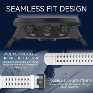 Remplacement du bracelet en caoutchouc à dégagement rapide de 24mm pour les bracelets de montre intelligents <span class=keywords><strong>Suunto</strong></span> 9 Baro Copper/ <span class=keywords><strong>Spartan</strong></span> Series 24mm - Product Image 3