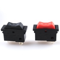 Interrupteur pour sèche-cheveux thermique noir et rouge, 3 vitesses, 3 broches, haute puissance 15A/20A 250V